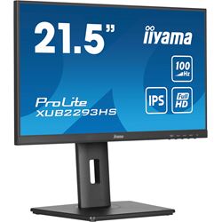 *NON PRISTINE BOX* iiyama ProLite monitor XUB2293HS-B6 22" IPS panel, 3-side borderless design, height adjustable stand, HDMI, DP, 100 Hz thumbnail 5