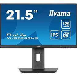 *NON PRISTINE BOX* iiyama ProLite monitor XUB2293HS-B6 22" IPS panel, 3-side borderless design, height adjustable stand, HDMI, DP, 100 Hz thumbnail 3