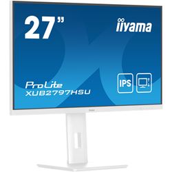 iiyama ProLite Monitor XUB2797HSU-W2 27", White, 1ms, 100 Hz, Height Adjustable, IPS Panel, HDMI, DisplayPort, standard HD thumbnail 5