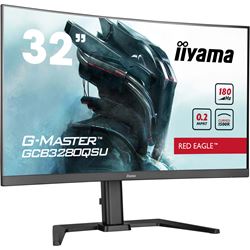 iiyama G-Master Red Eagle curved gaming monitor GCB3280QSU-B2 32" Black, 2560 x 1440, 0.2ms, 180hz, FreeSync, HDMI, Display Port, Height Adjustable thumbnail 1