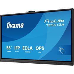 iiyama ProLite TE5513A-B1AG 55’’ Google EDLA Certified 4K Touchscreen, iiWare 21E with Android 14-EDLA, WiFi-6 with Bluetooth 5, with wall mount. thumbnail 1