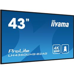 iiyama ProLite LH4360UHS-B2AG 43", VA, 4K, 24/7 Hours Operation, HDMI x 3, Landscape/Portrait, Android OS and FailOver thumbnail 2