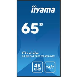 iiyama ProLite monitor LH6541UHS-B1AG 65", VA, 4K UHD, 24/7 Hours Operation, Portrait/Landscape, 10w Speakers, Built in media player, Anti-Glare thumbnail 1