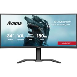 iiyama G-Master Red Eagle curved gaming monitor GCB3484WQSU-B1 34" Black, 3440 x 1440, 0.4ms, 180hz, FreeSync, HDMI, Display Port, Height Adjustable thumbnail 0