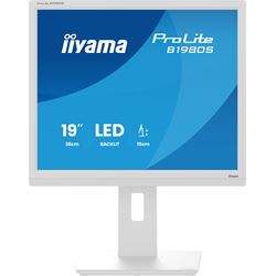 iiyama ProLite monitor B1980S-W1 19" 5:4, Height Adjustable, White, HDMI, DisplayPort, Speakers, TN Panel. thumbnail 1