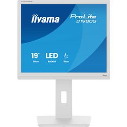 iiyama ProLite monitor B1980S-W1 19" 5:4, Height Adjustable, White, HDMI, DisplayPort, Speakers, TN Panel. thumbnail 2