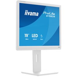 iiyama ProLite monitor B1980S-W1 19" 5:4, Height Adjustable, White, HDMI, DisplayPort, Speakers, TN Panel. thumbnail 3