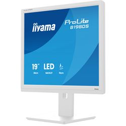 iiyama ProLite monitor B1980S-W1 19" 5:4, Height Adjustable, White, HDMI, DisplayPort, Speakers, TN Panel. thumbnail 4