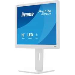 iiyama ProLite monitor B1980S-W1 19" 5:4, Height Adjustable, White, HDMI, DisplayPort, Speakers, TN Panel. thumbnail 6