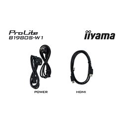 iiyama ProLite monitor B1980S-W1 19" 5:4, Height Adjustable, White, HDMI, DisplayPort, Speakers, TN Panel. thumbnail 13