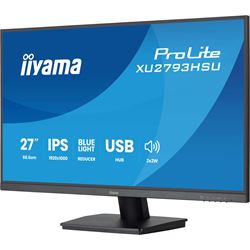 iiyama ProLite monitor XU2793HSU-B7, 27" 3-side borderless design, IPS, HDMI, DisplayPort, FreeSync, Flicker free, 100hz refresh rate thumbnail 3