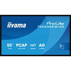 iiyama ProLite monitor T5529AS-B1AG 55", all-in-one P-Cap 20pt Touch, 4K, VA DLED panel Touch Screen with Android OS thumbnail 0