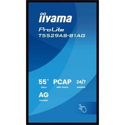 iiyama ProLite monitor T5529AS-B1AG 55", all-in-one P-Cap 20pt Touch, 4K, VA DLED panel Touch Screen with Android OS thumbnail 2