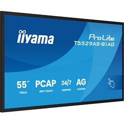 iiyama ProLite monitor T5529AS-B1AG 55", all-in-one P-Cap 20pt Touch, 4K, VA DLED panel Touch Screen with Android OS thumbnail 3