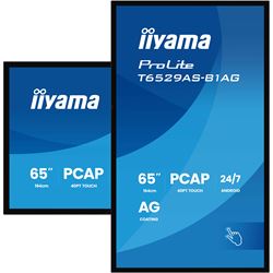 iiyama ProLite monitor T6529AS-B1AG 65", all-in-one P-Cap 20pt Touch, 4K, VA DLED panel Touch Screen with Android OS thumbnail 4