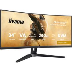 iiyama G-Master Gold Phoenix curved gaming monitor GCB3486WQSCP-B1 34" Black, 3440 x 1440, 0.4ms, 240hz, KVM Switch, FreeSync, HDMI, Display Port, Height Adjustable thumbnail 5