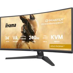 iiyama G-Master Gold Phoenix curved gaming monitor GCB3486WQSCP-B1 34" Black, 3440 x 1440, 0.4ms, 240hz, KVM Switch, FreeSync, HDMI, Display Port, Height Adjustable thumbnail 8