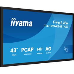 iiyama ProLite monitor T4329AS-B1AG 43", all-in-one P-Cap 20pt Touch, 4K, VA DLED panel Touch Screen with Android OS thumbnail 5