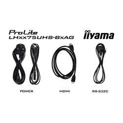iiyama ProLite monitor LH6575UHS-B2AG 65", Digital Signage Android OS, IPS, HDMI, DisplayPort, 4K, 24/7, Landscape/Portrait, Media Player, Intel® SDM slot, Wifi, Anti-Glare thumbnail 16