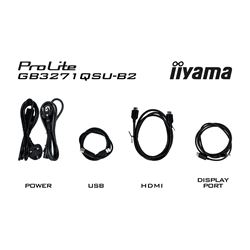 iiyama G-Master Red Eagle gaming monitor GB3271QSU-B2 32" Black, 2560 x 1440, 1ms, 180hz, FreeSync, HDMI, Display Port, Height Adjustable thumbnail 13