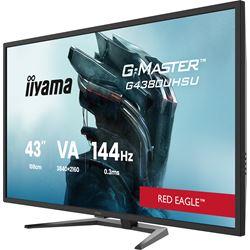 iiyama G-Master Red Eagle gaming monitor G4380UHSU-B2 43" Black, VA panel, 144hz, 4K, 0.3ms, FreeSync, HDMI/DisplayPort with USB Hub thumbnail 2