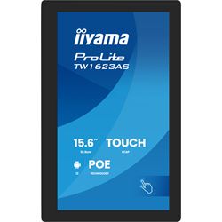 iiyama ProLite TW1623AS-B3P, 15.6” Full HD PCAP 10pt touch screen with Android, iiSignage² and POE Technology thumbnail 1