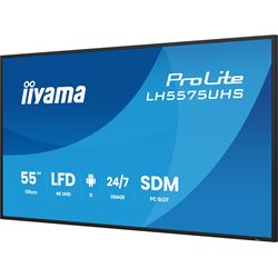 iiyama ProLite monitor LH5575UHS-B2AG 55", Digital Signage, Android 11, IPS, HDMI, DisplayPort, 4K, 24/7, Landscape/Portrait, iiSignage², Intel® SDM slot, Wifi, Anti-Glare thumbnail 5