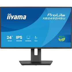 iiyama ProLite monitor XB2492HSU-B1 24" IPS, Height Adjustable, 120Hz, Black, 4-side slim bezel and B energy class, HDMI, Display Port, USB Hub thumbnail 1