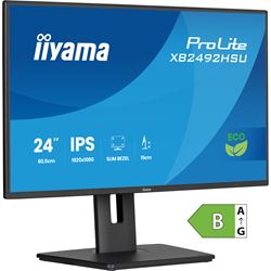 iiyama ProLite monitor XB2492HSU-B1 24" IPS, Height Adjustable, 120Hz, Black, 4-side slim bezel and B energy class, HDMI, Display Port, USB Hub thumbnail 3