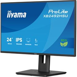 iiyama ProLite monitor XB2492HSU-B1 24" IPS, Height Adjustable, 120Hz, Black, 4-side slim bezel and B energy class, HDMI, Display Port, USB Hub thumbnail 5