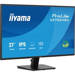 iiyama ProLite monitor X2792HSU-B1 27" IPS, 120Hz, Black, 4-side slim bezel and B energy class, HDMI, Display Port, USB Hub thumbnail 12
