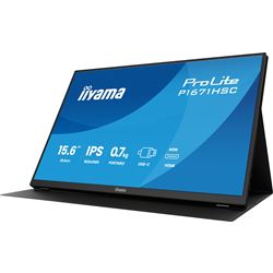 iiyama ProLite P1671HSC-B1 15.6″ IPS portable Full HD IPS monitor with USB‑C, built‑in speakers & leather cover thumbnail 6
