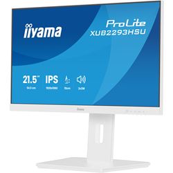 iiyama ProLite monitor XUB2293HSU-W7 22" IPS, White, 3-side borderless, Height Adjustable, Full HD, HDMI, 100hz refresh rate, USB Hub thumbnail 4