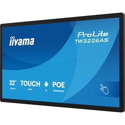 iiyama ProLite TW3226AS-B3P, 31.5” PCAP 10pt touchscreen PC with Android, PoE technology and iiSignage² thumbnail 3