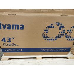 BOX DAMAGED iiyama ProLite LH4364UHS-B1AG 43" Digital Signage, IPS, 4K, 24/7, USB-C, HDMI, Landscape/Portrait, iiSignage², Android 14 OS and FailOver