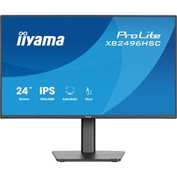 iiyama ProLite monitor XB2496HSC-B1 24" IPS, Height Adjustable, 144Hz, Black, 4-side slim bezel and B energy class, USB-C, HDMI thumbnail 0