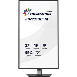 iiyama ProGraphic HB2701UHSNP-B1 monitor 27" IPS, 4K, QHD resolution, Height Adjustable, KVM switch, engineered for designers, photographers, and content creators  thumbnail 1