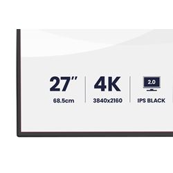 iiyama ProGraphic HB2701UHSNP-B1 monitor 27" IPS, 4K, QHD resolution, Height Adjustable, KVM switch, engineered for designers, photographers, and content creators  thumbnail 5