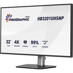 iiyama ProGraphic HB3201UHSNP-B1 monitor 32" IPS, 4K, QHD resolution, Height Adjustable, KVM switch, engineered for designers, photographers, and content creators  thumbnail 4