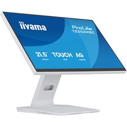 iiyama ProLite monitor T2252MSC-W2AG  22" White, IPS, Full HD, Anti-Glare, DeepContrast Projective Capacitive 10pt touch, HDMI, Display Port thumbnail 1
