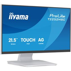 iiyama ProLite monitor T2252MSC-W2AG  22" White, IPS, Full HD, Anti-Glare, DeepContrast Projective Capacitive 10pt touch, HDMI, Display Port thumbnail 2
