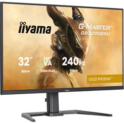 iiyama G-Master Gold Phoenix gaming monitor GB3295QSU-B1 32", 2560 x 1440, 0.4ms, FreeSync Premium, Display Port, 240hz refresh rate, Height Adjustable thumbnail 1