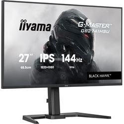 iiyama G-Master Black Hawk gaming monitor GB2741HSU-B1 27" Black, Height Adjustable, IPS, Ultra Slim Bezel, Full HD, 144Hz, 1ms, FreeSync, HDMI, Display Port, USB Hub thumbnail 2