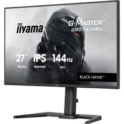 iiyama G-Master Black Hawk gaming monitor GB2741HSU-B1 27" Black, Height Adjustable, IPS, Ultra Slim Bezel, Full HD, 144Hz, 1ms, FreeSync, HDMI, Display Port, USB Hub thumbnail 4