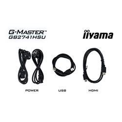 iiyama G-Master Black Hawk gaming monitor GB2741HSU-B1 27" Black, Height Adjustable, IPS, Ultra Slim Bezel, Full HD, 144Hz, 1ms, FreeSync, HDMI, Display Port, USB Hub thumbnail 17