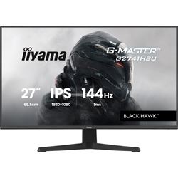 iiyama G-Master Black Hawk gaming monitor G2741HSU-B1 27" Black, IPS, Ultra Slim Bezel, Full HD, 144Hz, 1ms, FreeSync, HDMI, Display Port, USB Hub thumbnail 0