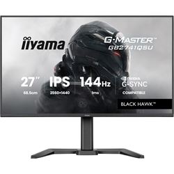 iiyama G-Master Black Hawk gaming monitor GB2741QSU-B1 27" Black, Height Adjustable, IPS, Ultra Slim Bezel, QHD Resolution, 144Hz, 1ms, FreeSync, HDMI, Display Port, USB Hub thumbnail 0