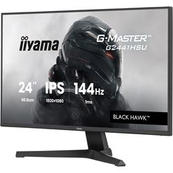 iiyama G-Master Black Hawk gaming monitor G2441HSU-B1 24" Black, IPS, Ultra Slim Bezel, Full HD, 144Hz, 1ms, FreeSync, HDMI, Display Port, USB Hub thumbnail 2