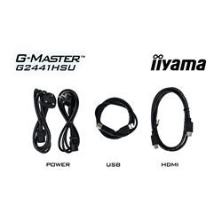 iiyama G-Master Black Hawk gaming monitor G2441HSU-B1 24" Black, IPS, Ultra Slim Bezel, Full HD, 144Hz, 1ms, FreeSync, HDMI, Display Port, USB Hub thumbnail 14