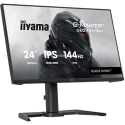 iiyama G-Master Black Hawk gaming monitor GB2441HSU-B1 24" Black, IPS, Height Adjustable, Ultra Slim Bezel, Full HD, 144Hz, 1ms, FreeSync, HDMI, Display Port, USB Hub thumbnail 3